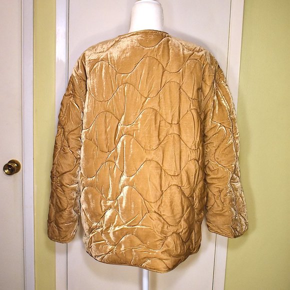 Sandro | Quilted Riva Velvet Jacket - Picture 6 of 14